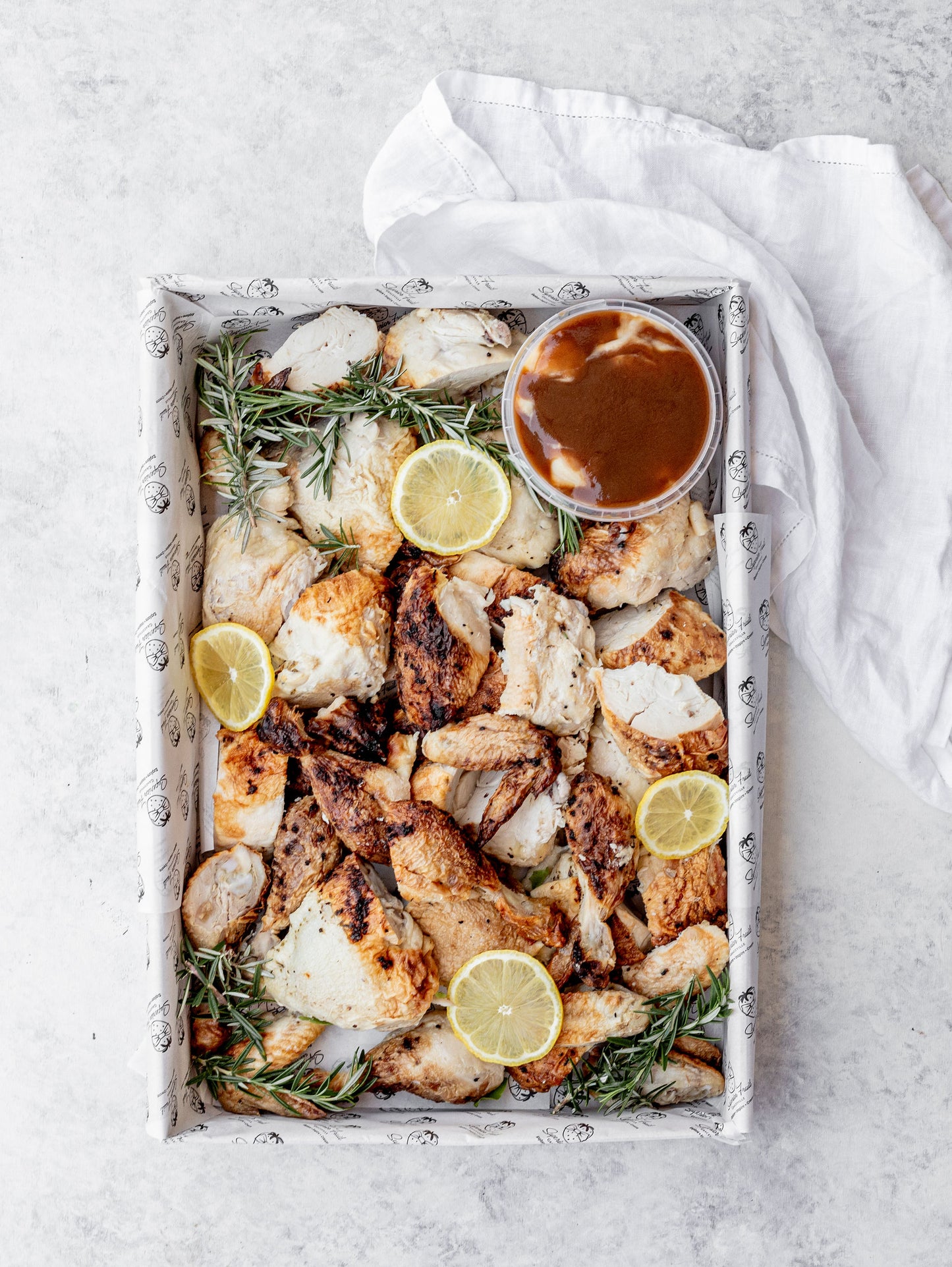 Roast Chicken Party Platter with Fixings