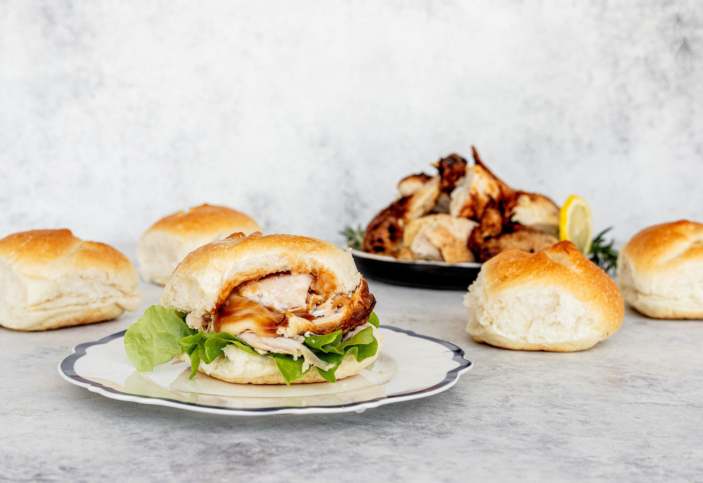 Roast Chicken Party Platter with Fixings