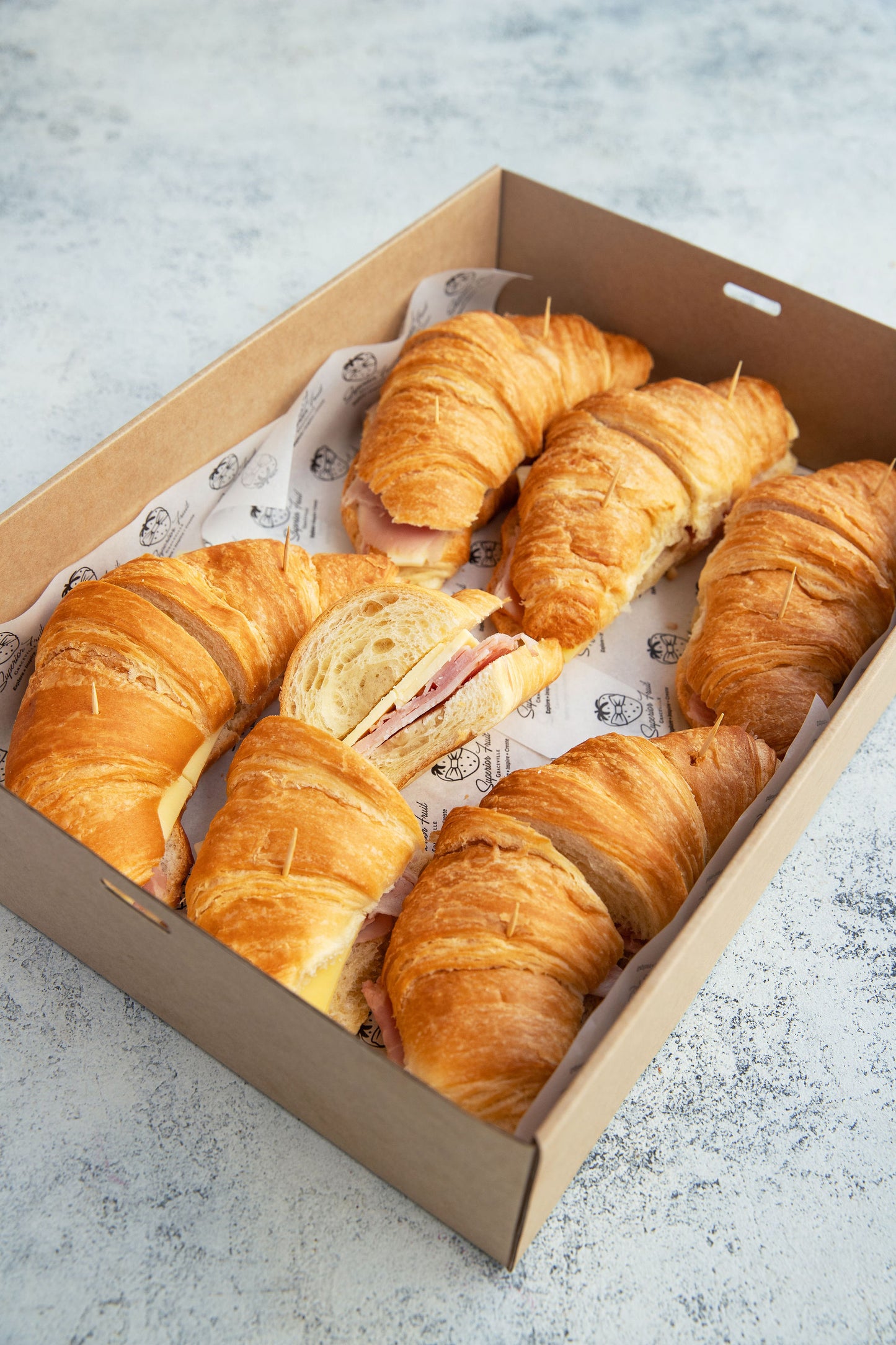 Freshly Baked Croissant Box