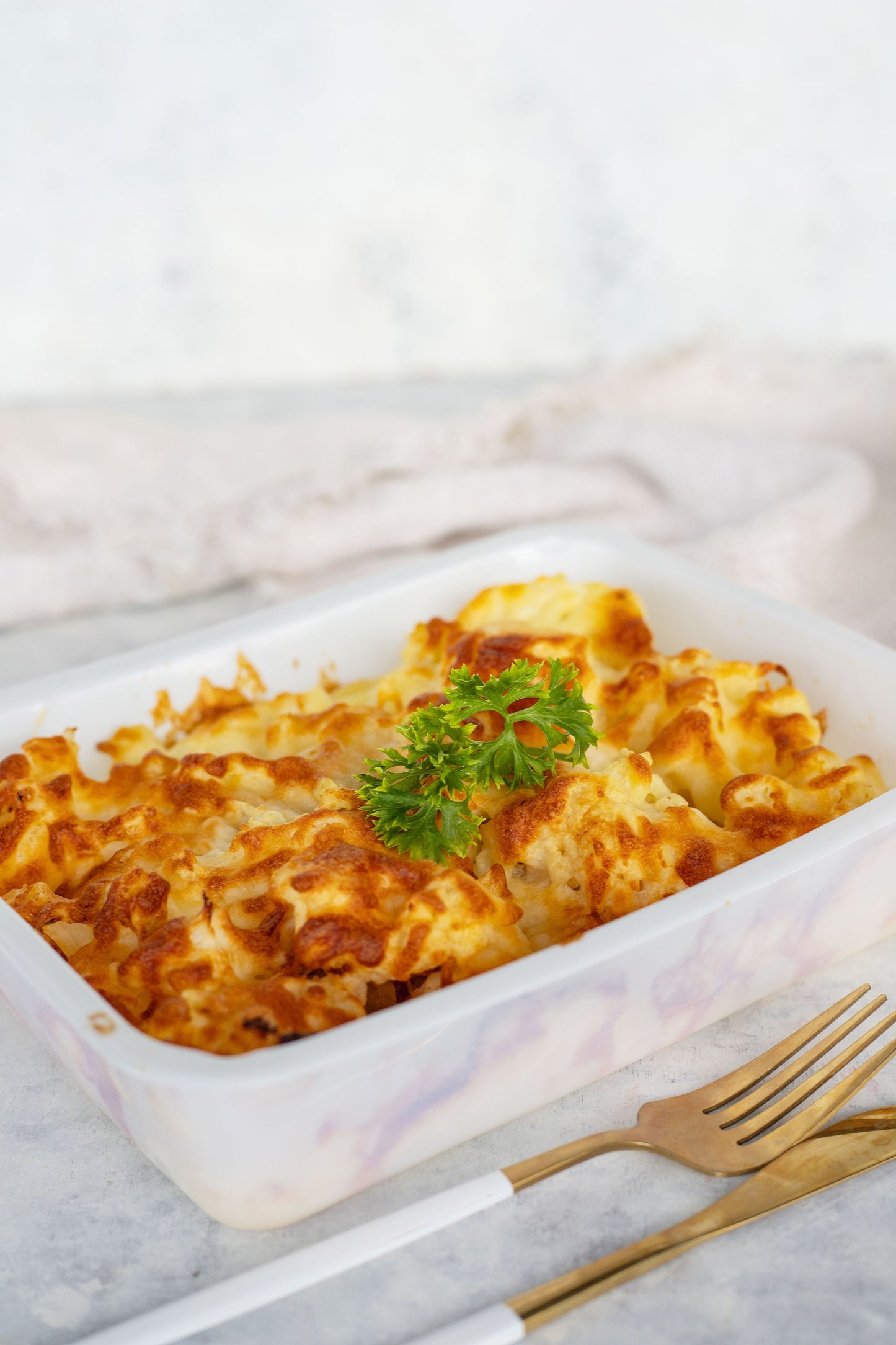 Creamy Cauliflower Bake (Vegetarian, Gluten Free)