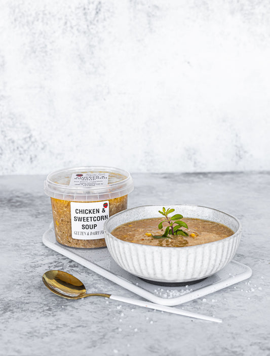 Sweet Corn & Chicken Soup (Gluten Free)