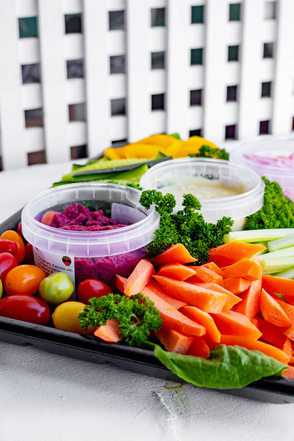 Superior Fruit Trio of Dips & Crudités Platter (Gluten Free)