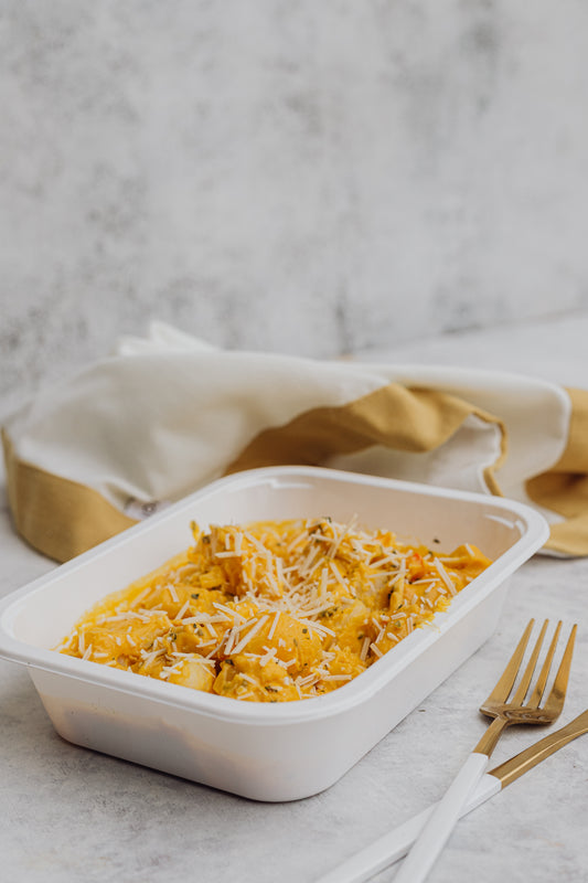 Gnocchi with Pumpkin & Capsicum Sauce (Vegetarian)