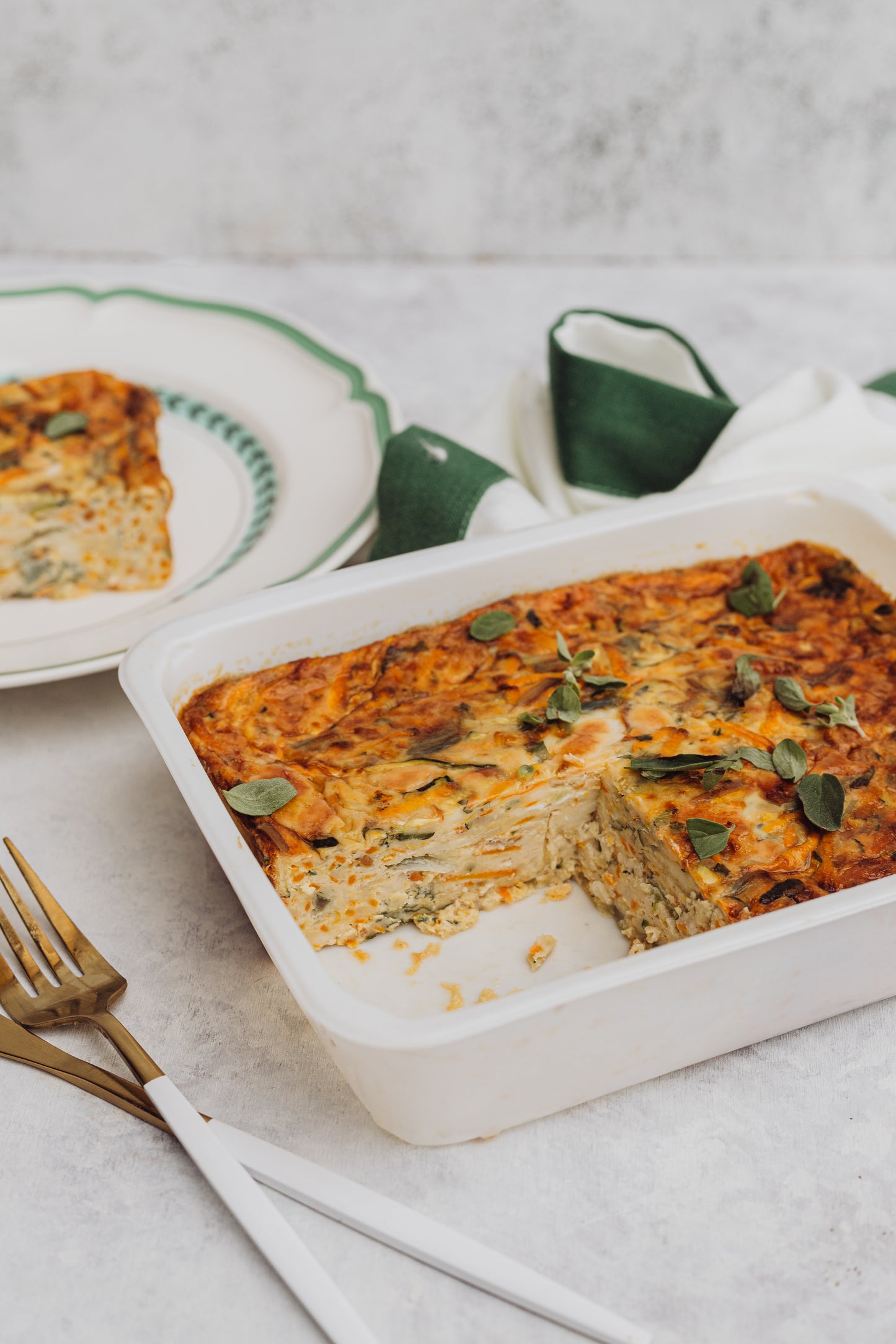 Zucchini Slice (Gluten Free, Vegetarian)