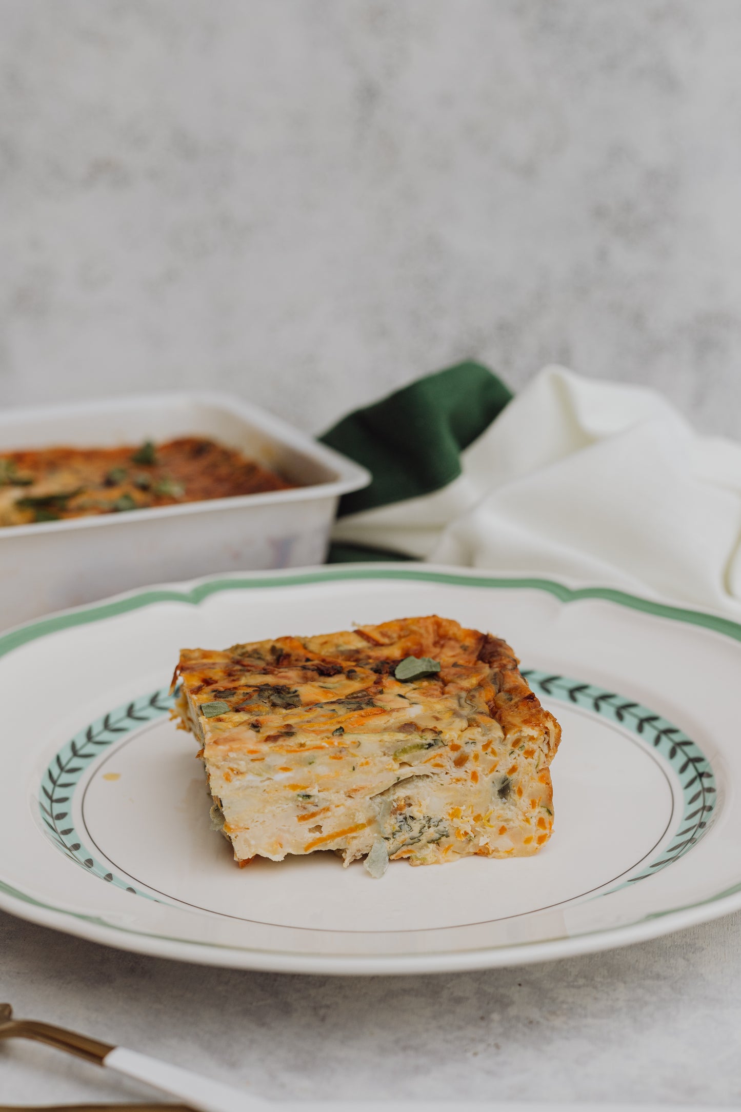 Zucchini Slice (Gluten Free, Vegetarian)