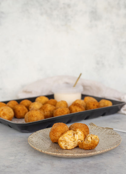Arancini Mini Ball Platter with Garlic Aioli Dipping Sauce (Vegetarian, with Gluten Free Option)