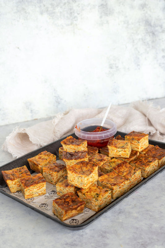 Zucchini Mini Bite Platter with Sun-dried Tomato Dip (Vegetarian & Gluten Free)
