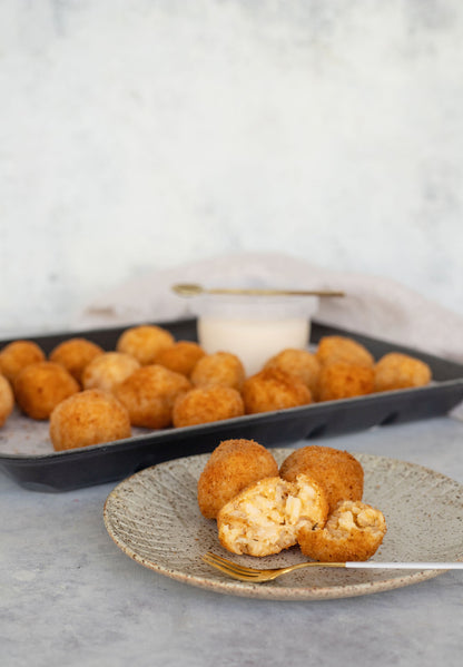 Arancini Mini Ball Platter with Garlic Aioli Dipping Sauce (Vegetarian, with Gluten Free Option)