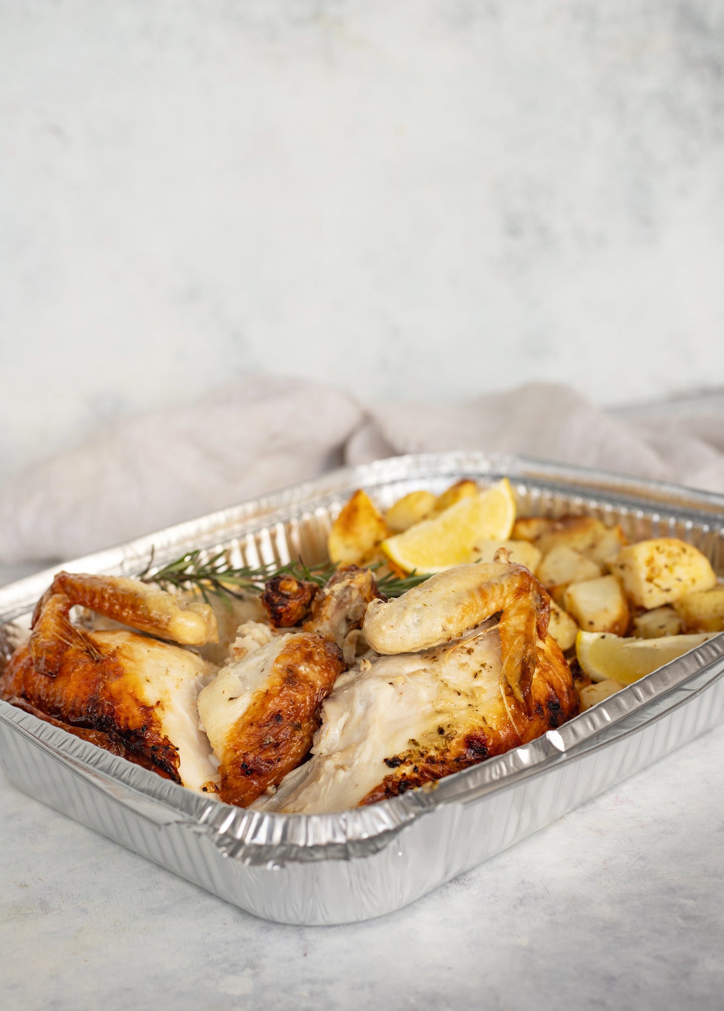 Greek Lemonato Roast Chicken & Potatoes (Gluten Free)