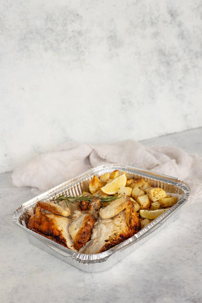 Greek Lemonato Roast Chicken & Potatoes Platter (Gluten Free)