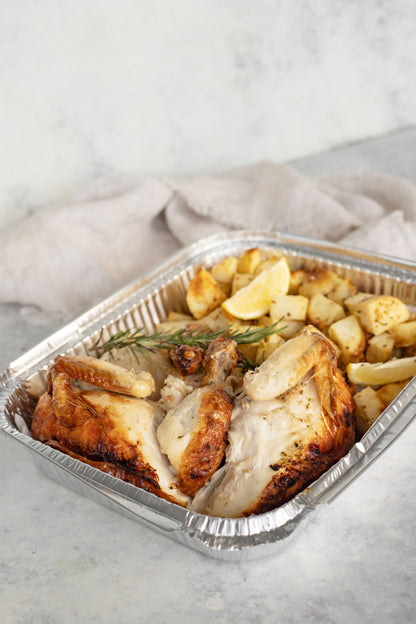 Greek Lemonato Roast Chicken & Potatoes Platter (Gluten Free)